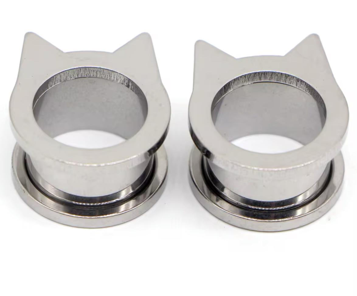Kitty Cat Steel Tunnels | SCREW FIT Cats Plugs