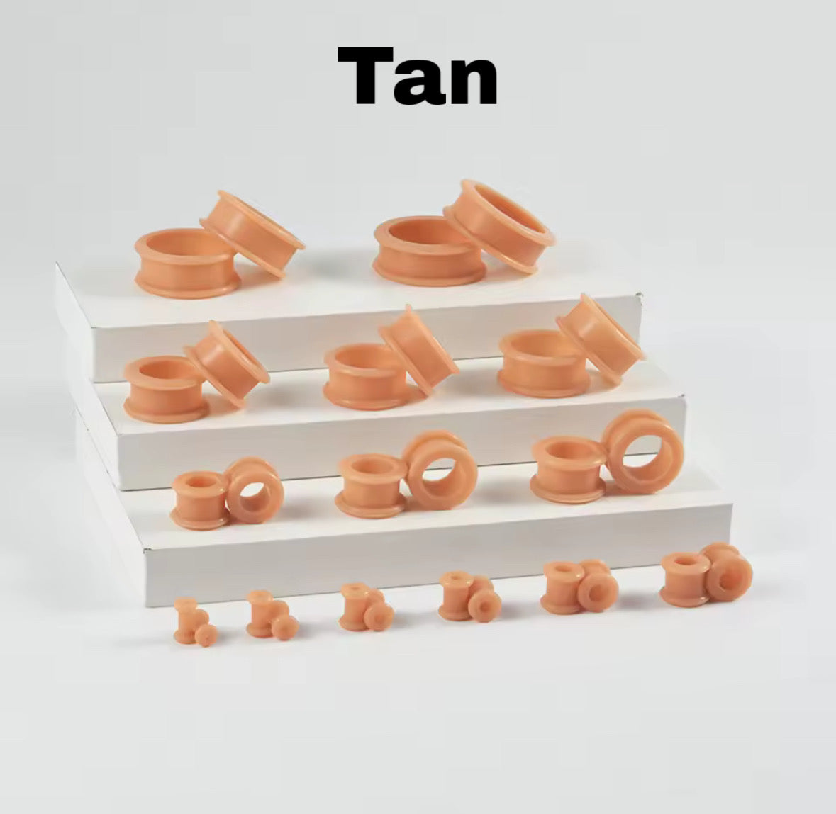 Extra Big Silicone Tunnels | Flexible Plugs | 3mm-76mm