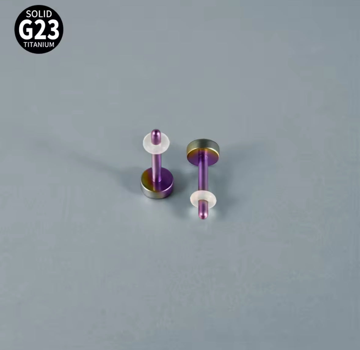 Rainbow Single Flare Plugs | TITANIUM