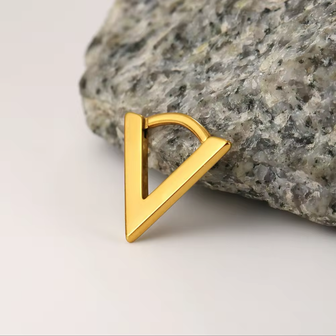Triangle V- Shaped Septum Clicker | Hinged Piercing Ring