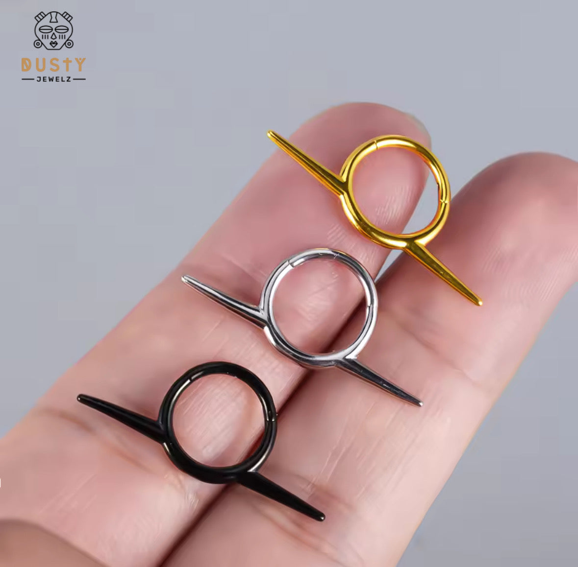 Tusk Spike Hinged Septum Ring Clicker G23