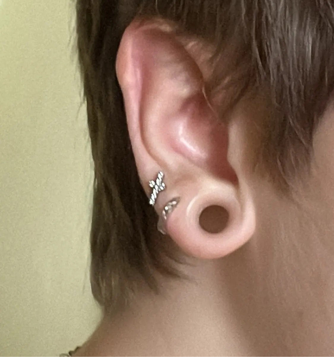 Transparent Silicone Ear Skins | Double Flare | Thin Flexible Tunnels