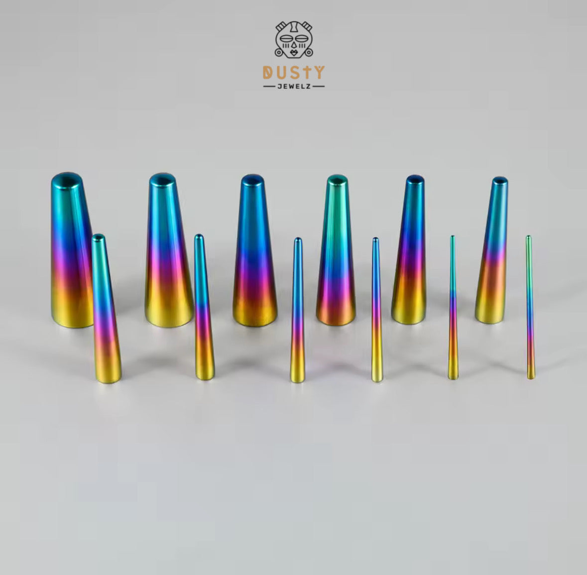 Rainbow Tapered Insertion Pin | TITANIUM Tapers