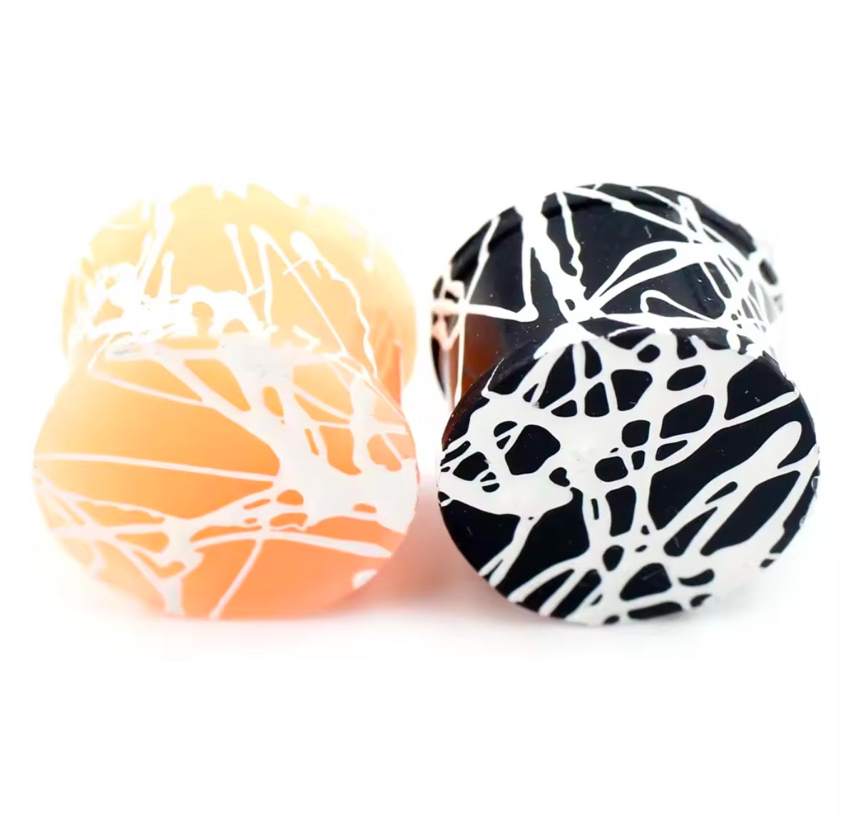 Extra Big Silicone Plugs | Double Flare | Splatter Paint