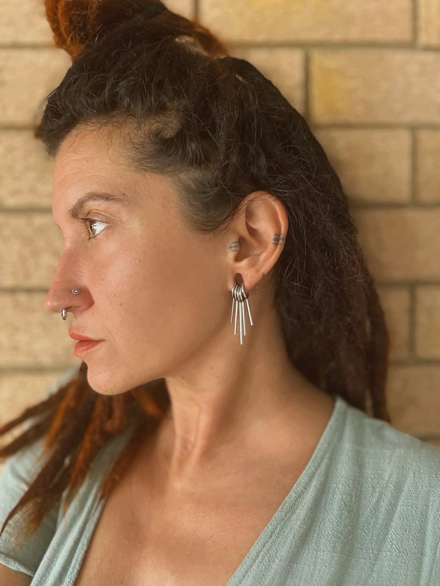 Sun Ray Multi Ring Stack For Stretched Ears | Clicker Stacking Rings