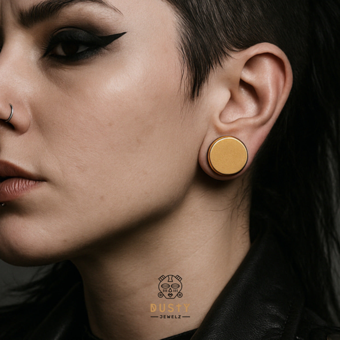 Single Flare GOLD Steel Plugs | Dead Stretching Plug | 0.5mm Increments