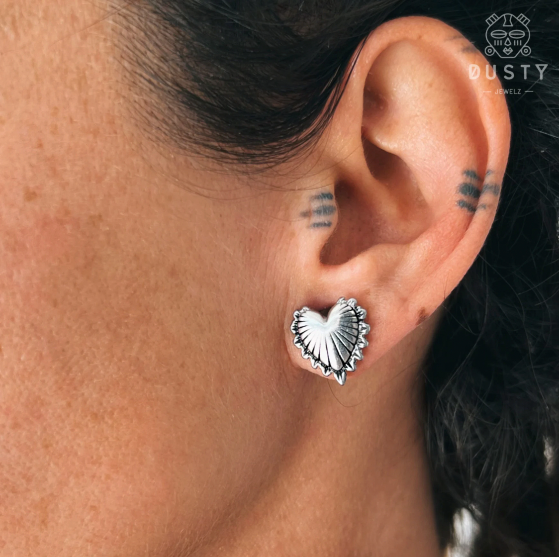 Sacred Heart Saddles Spreaders | Mexican Milagro Ear Hangers