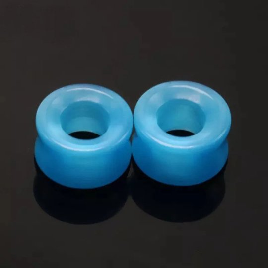 Cat Eye Stone Tunnels | Double Flare Plugs - DustyJewelz