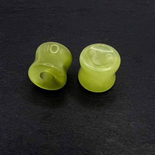 Cat Eye Stone Tunnels | Double Flare Plugs - DustyJewelz