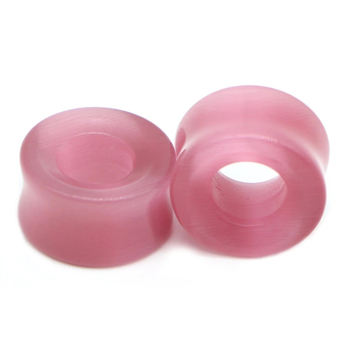Cat Eye Stone Tunnels | Double Flare Plugs - DustyJewelz