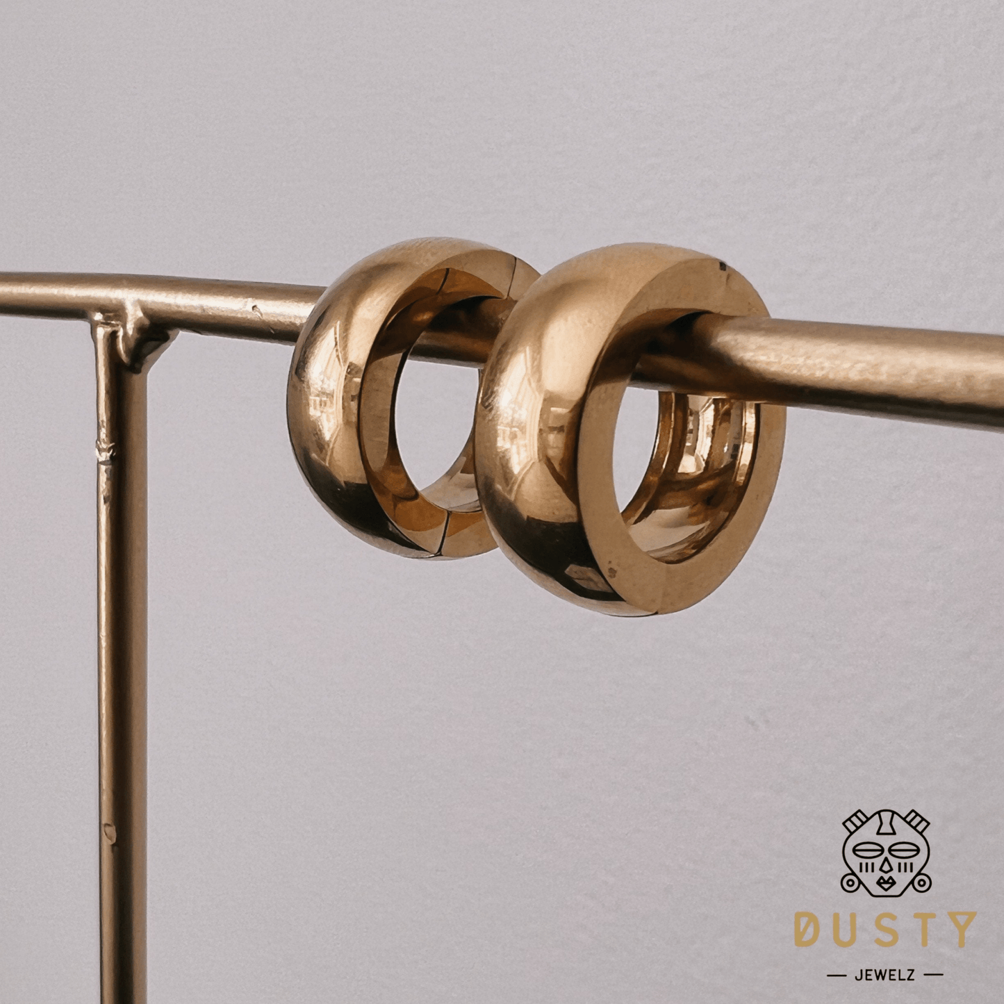 Chunky Circle Ear Weight | Lobe Hoop Hanger - DustyJewelz