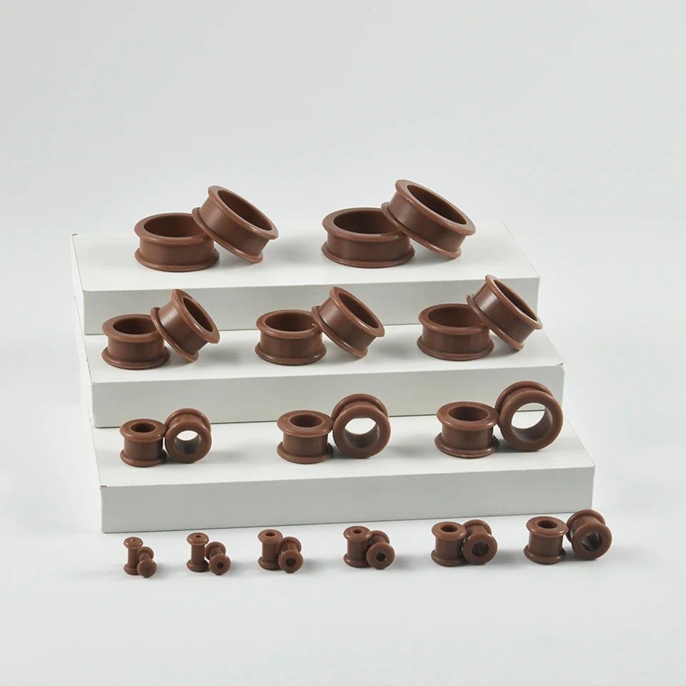 Extra Big Silicone Tunnels | Flexible Plugs | 3mm-76mm
