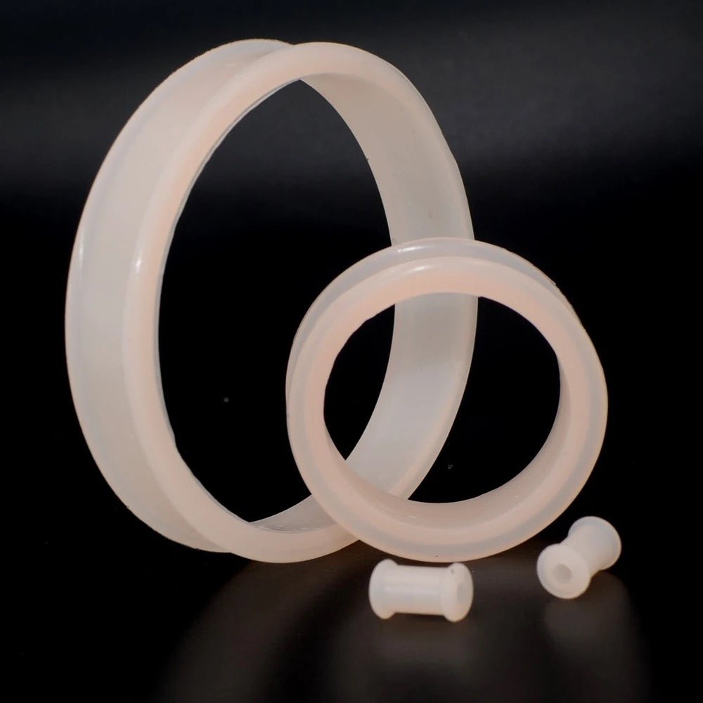 Extra Big Silicone Tunnels | Flexible Plugs | 3mm-76mm