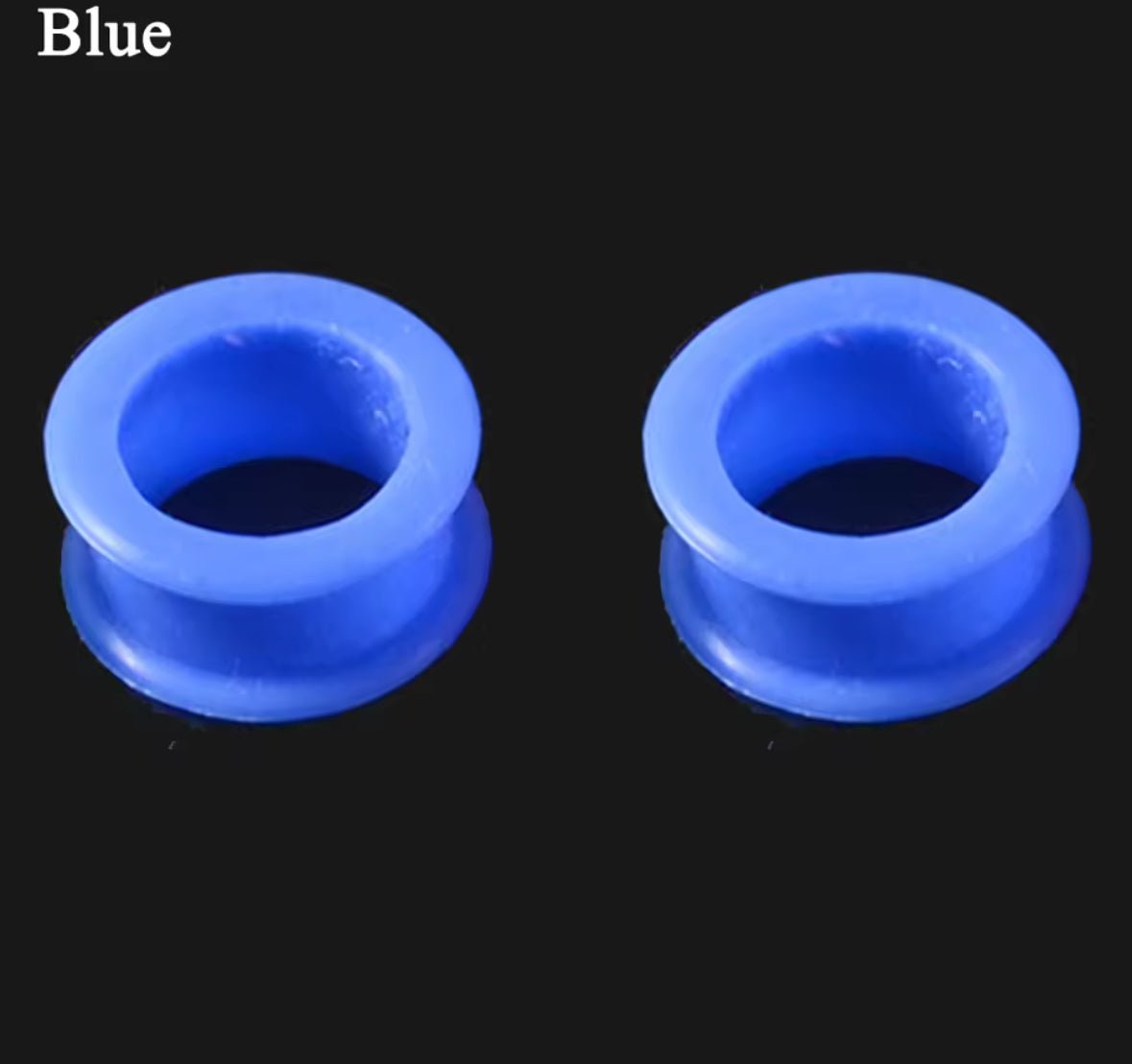 Silicone Ear Tunnels | Double Flare Plugs | Flexible Expanders | 3mm - 20mm - DustyJewelz