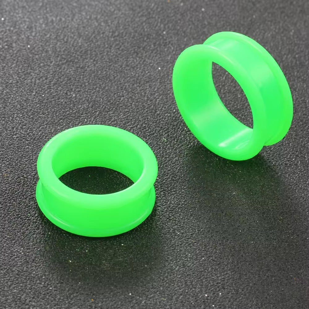 Silicone Ear Tunnels | Double Flare Plugs | Flexible Expanders | 3mm - 20mm - DustyJewelz
