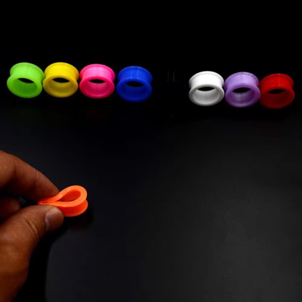 Silicone Ear Tunnels | Double Flare Plugs | Flexible Expanders | 3mm - 20mm - DustyJewelz