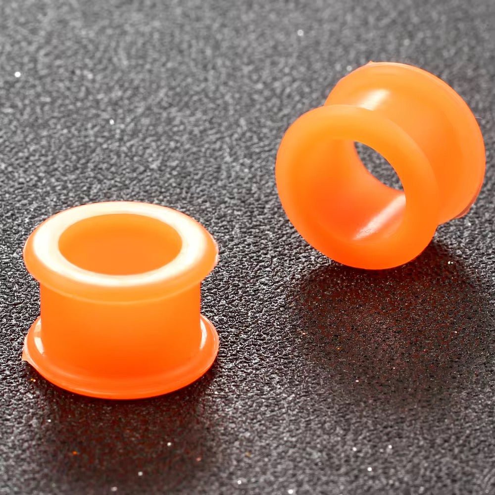 Silicone Ear Tunnels | Double Flare Plugs | Flexible Expanders | 3mm - 20mm - DustyJewelz