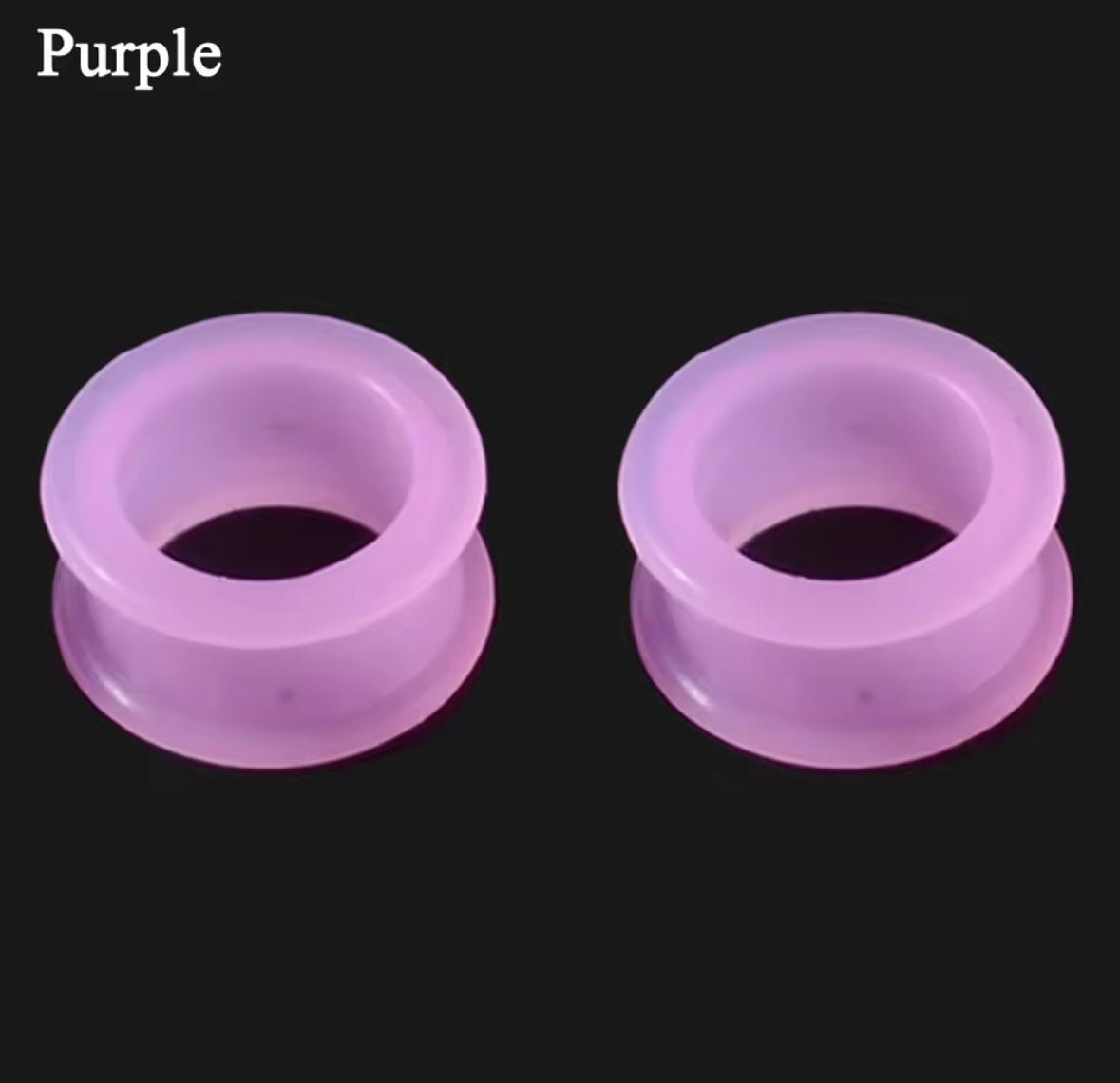 Silicone Ear Tunnels | Double Flare Plugs | Flexible Expanders | 3mm - 20mm - DustyJewelz