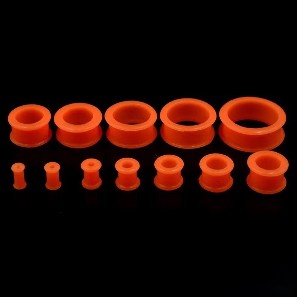Silicone Ear Tunnels | Double Flare Plugs | Flexible Expanders | 3mm - 20mm - DustyJewelz