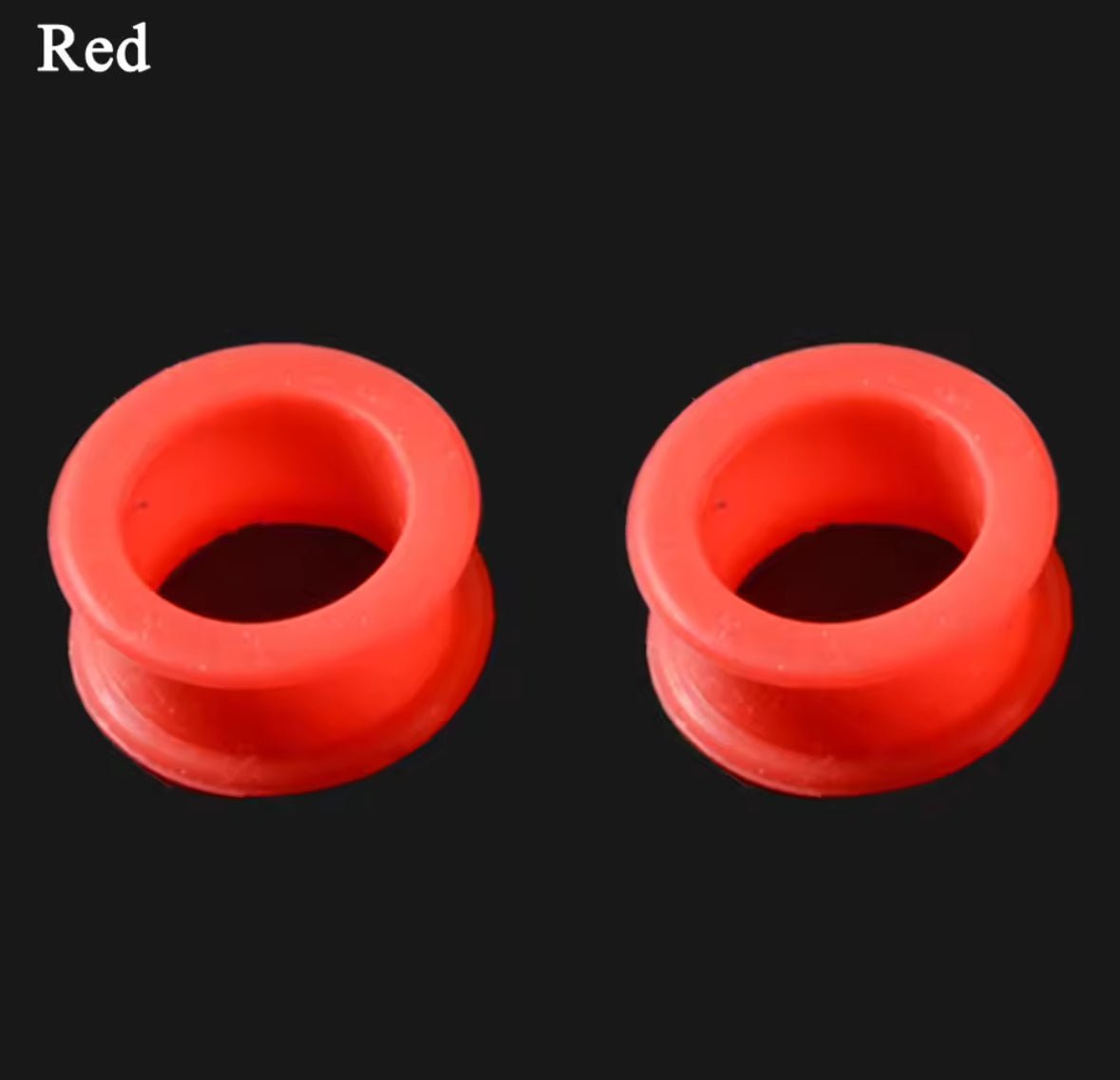 Silicone Ear Tunnels | Double Flare Plugs | Flexible Expanders | 3mm - 20mm - DustyJewelz