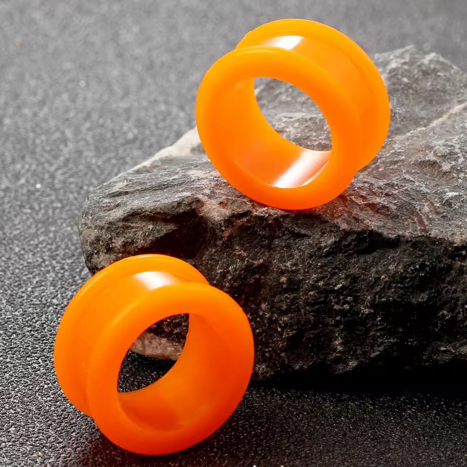 Silicone Ear Tunnels | Double Flare Plugs | Flexible Expanders | 3mm - 20mm - DustyJewelz