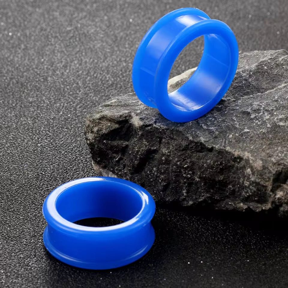Silicone Ear Tunnels | Double Flare Plugs | Flexible Expanders | 3mm - 20mm - DustyJewelz