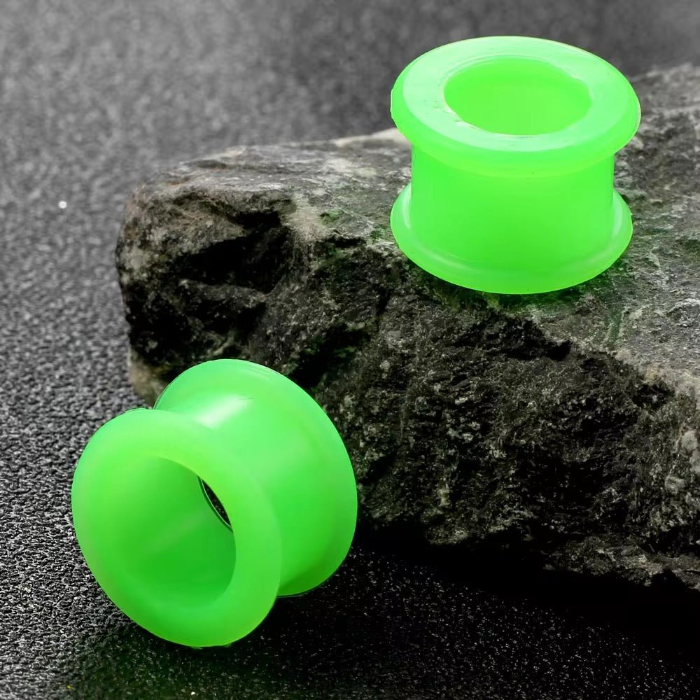 Silicone Ear Tunnels | Double Flare Plugs | Flexible Expanders | 3mm - 20mm - DustyJewelz