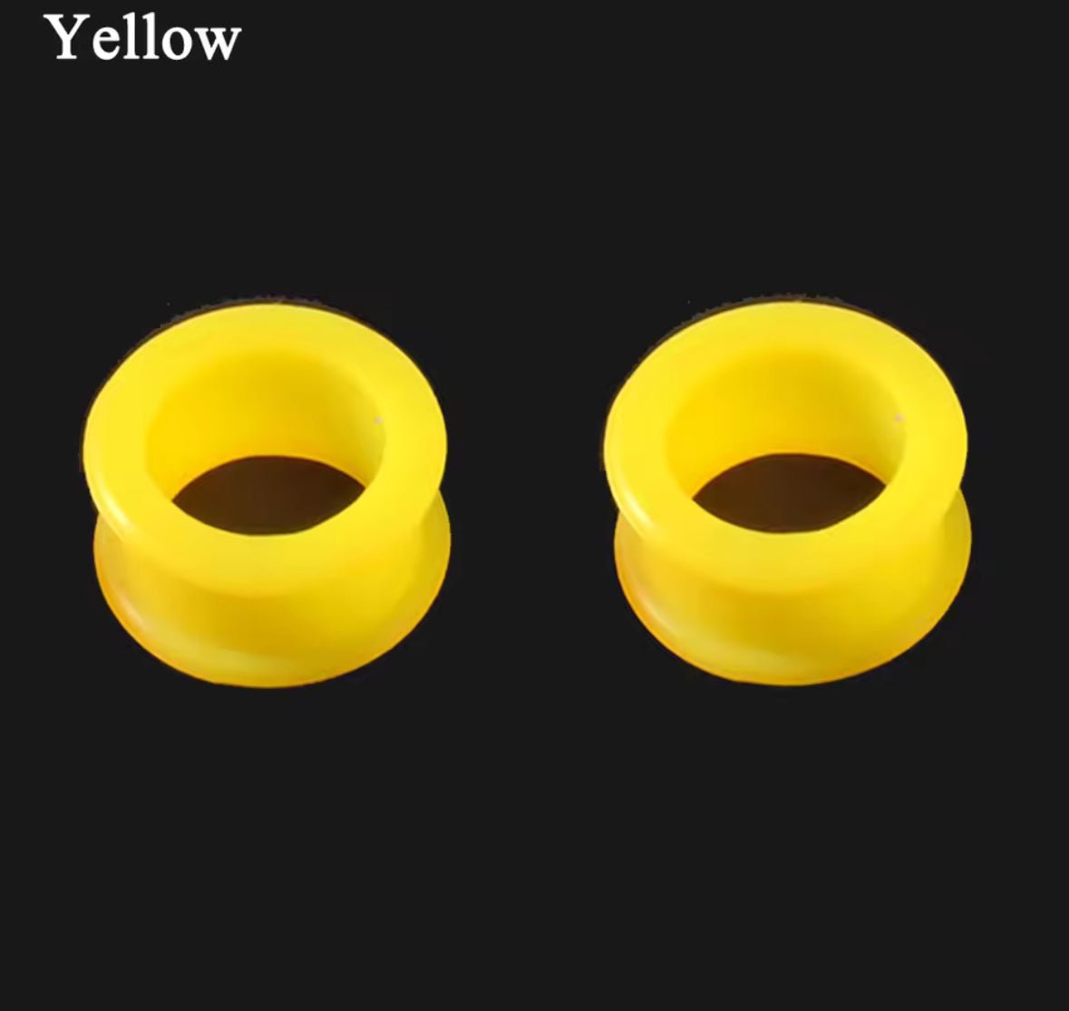 Silicone Ear Tunnels | Double Flare Plugs | Flexible Expanders | 3mm - 20mm - DustyJewelz