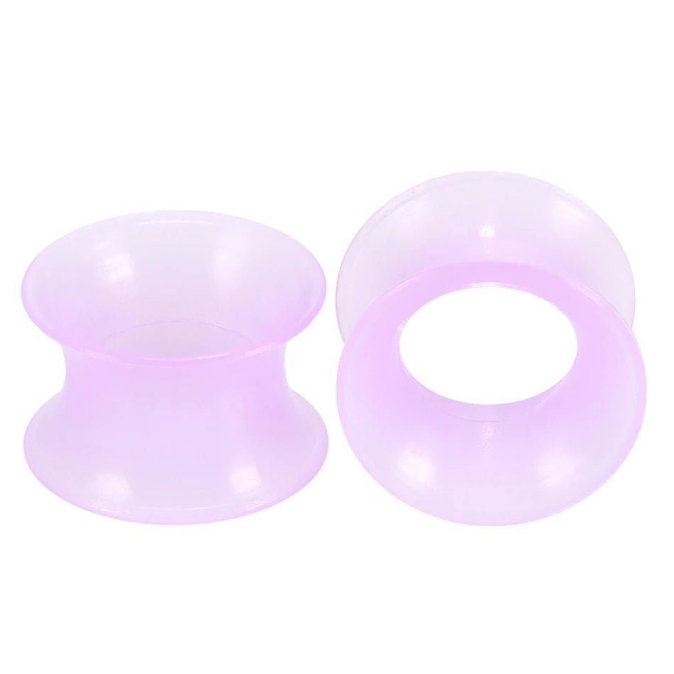Silicone Earskins | Flexible Ear Tunnels | Double Flare | 3mm - 12mm - DustyJewelz