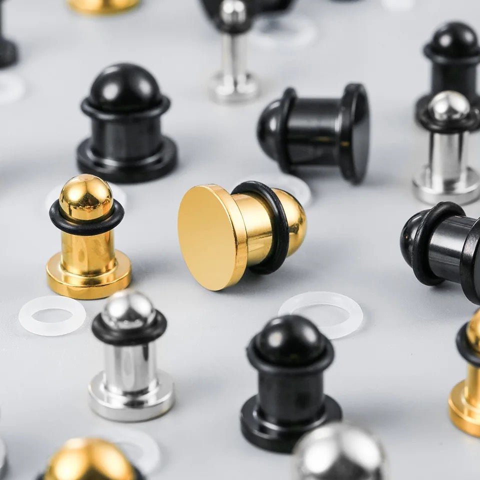Single Flare Steel Plugs | Dead Stretching Plug - DustyJewelz