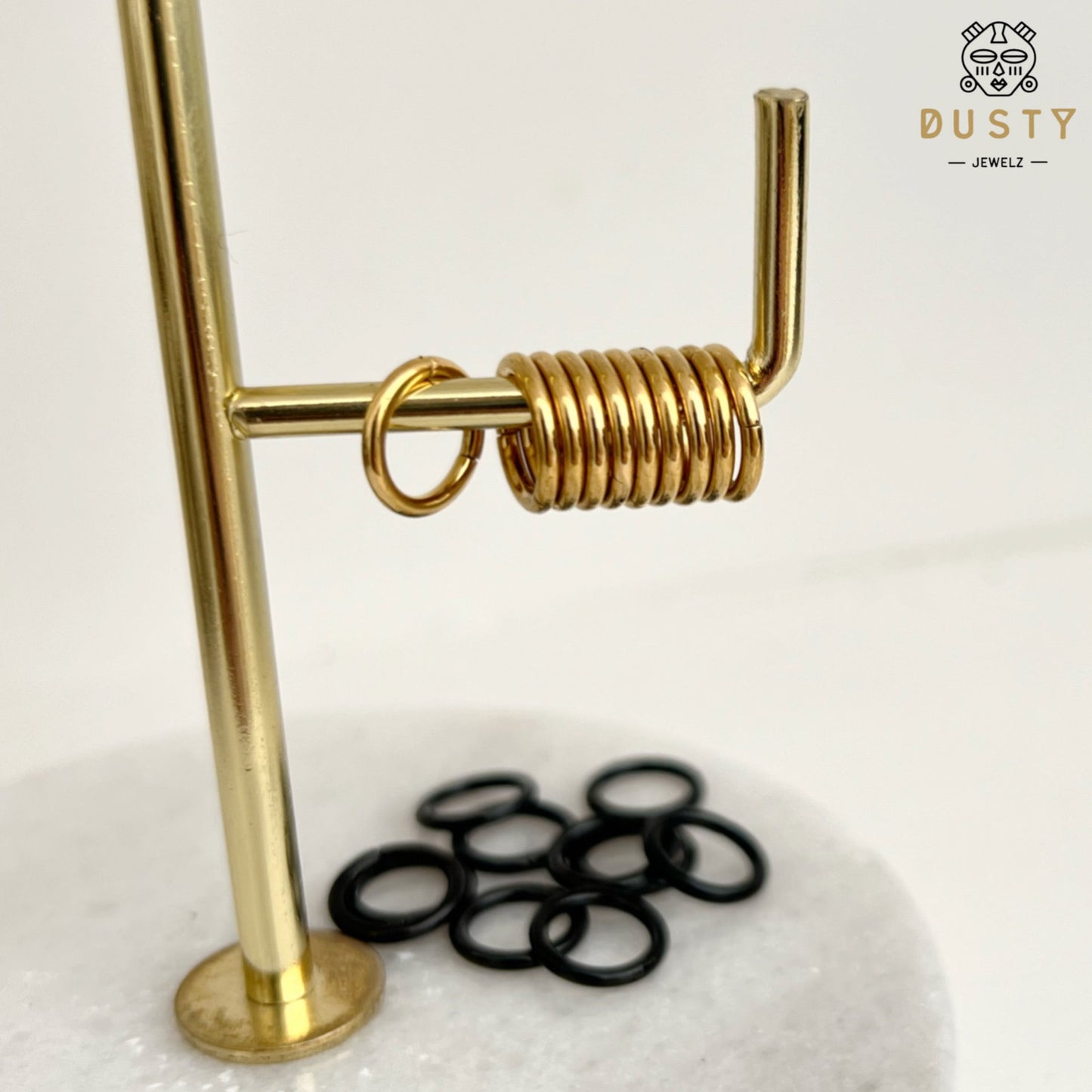 10 Set Multi Ring Stack For Stretched Ears - DustyJewelz