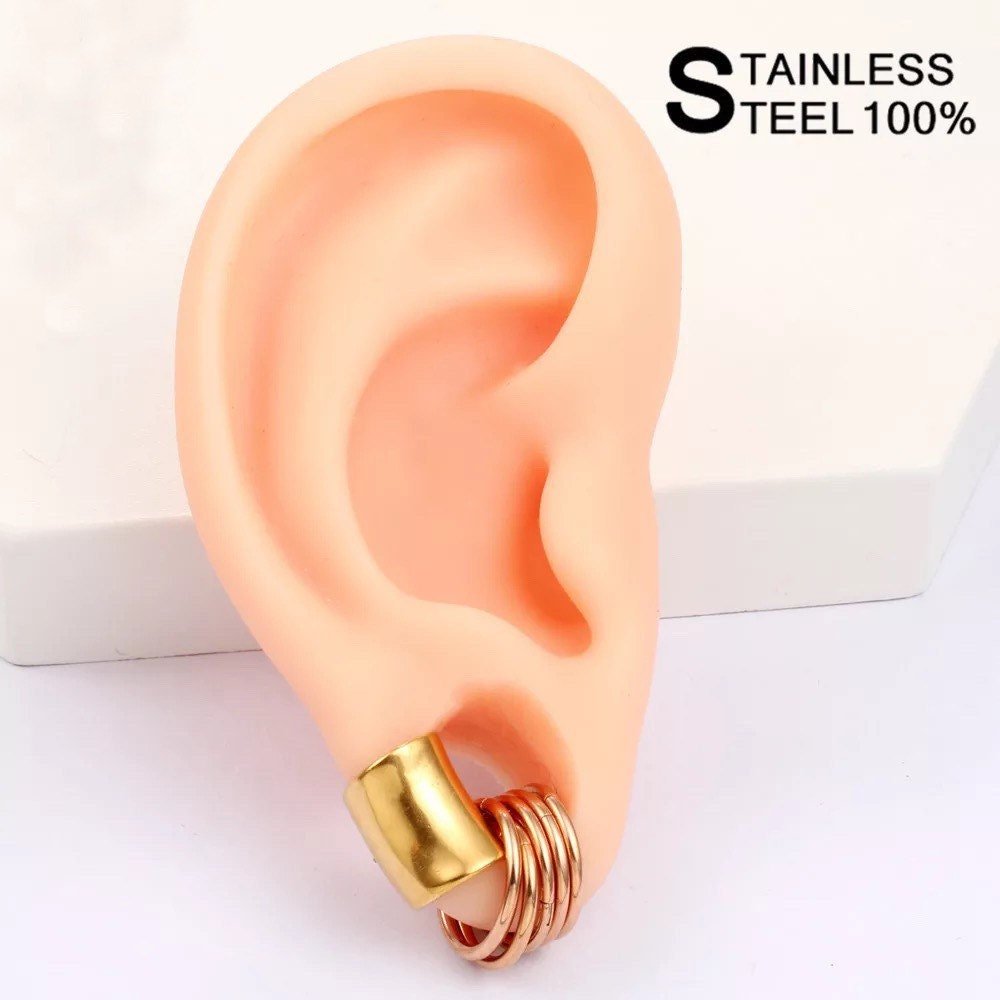 10 Set Multi Ring Stack For Stretched Ears - DustyJewelz