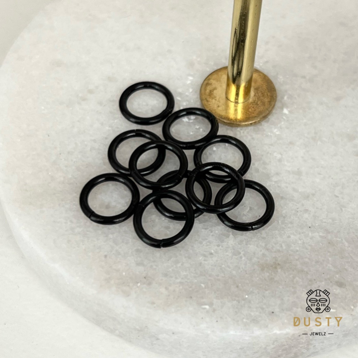 10 Set Multi Ring Stack For Stretched Ears - DustyJewelz