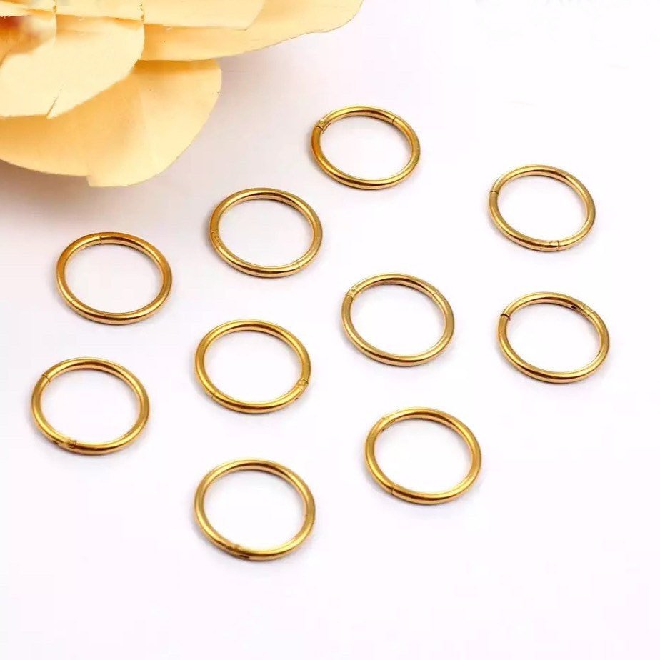 10 Set Multi Ring Stack For Stretched Ears - DustyJewelz