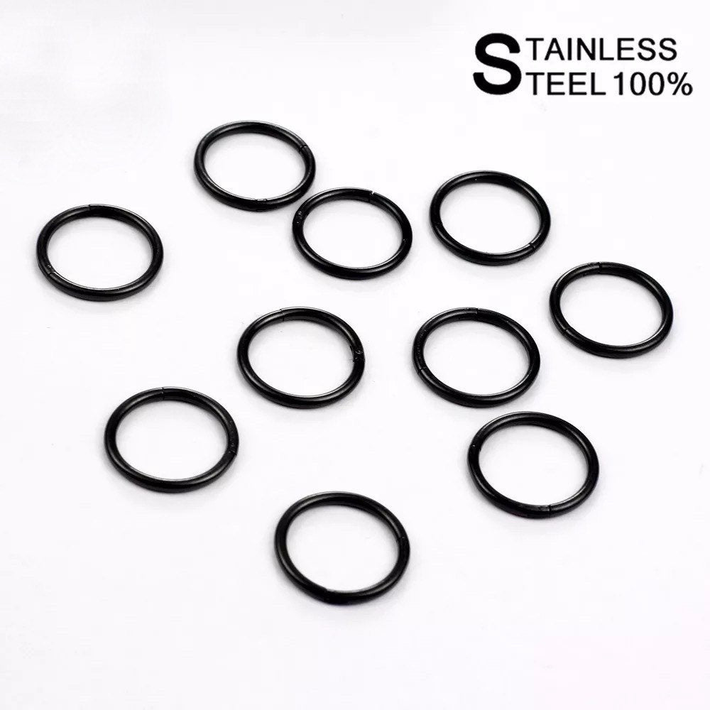 10 Set Multi Ring Stack For Stretched Ears - DustyJewelz