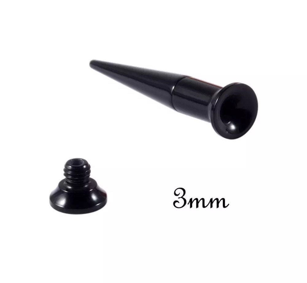 2 In 1 Ear Stretching Taper Set | Interchangeable Acrylic - DustyJewelz