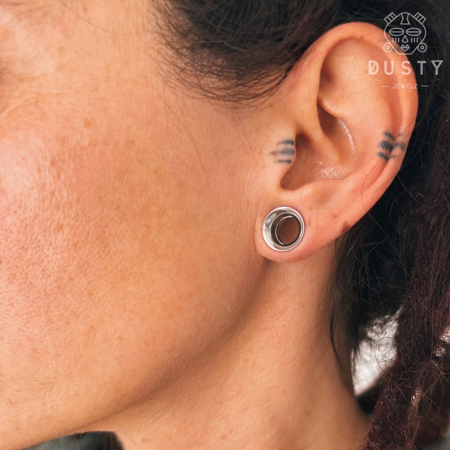 2 In 1 Taper & Tunnel Ear Stretching Set | Interchangeable Stainless Steel (6 Pieces) - DustyJewelz
