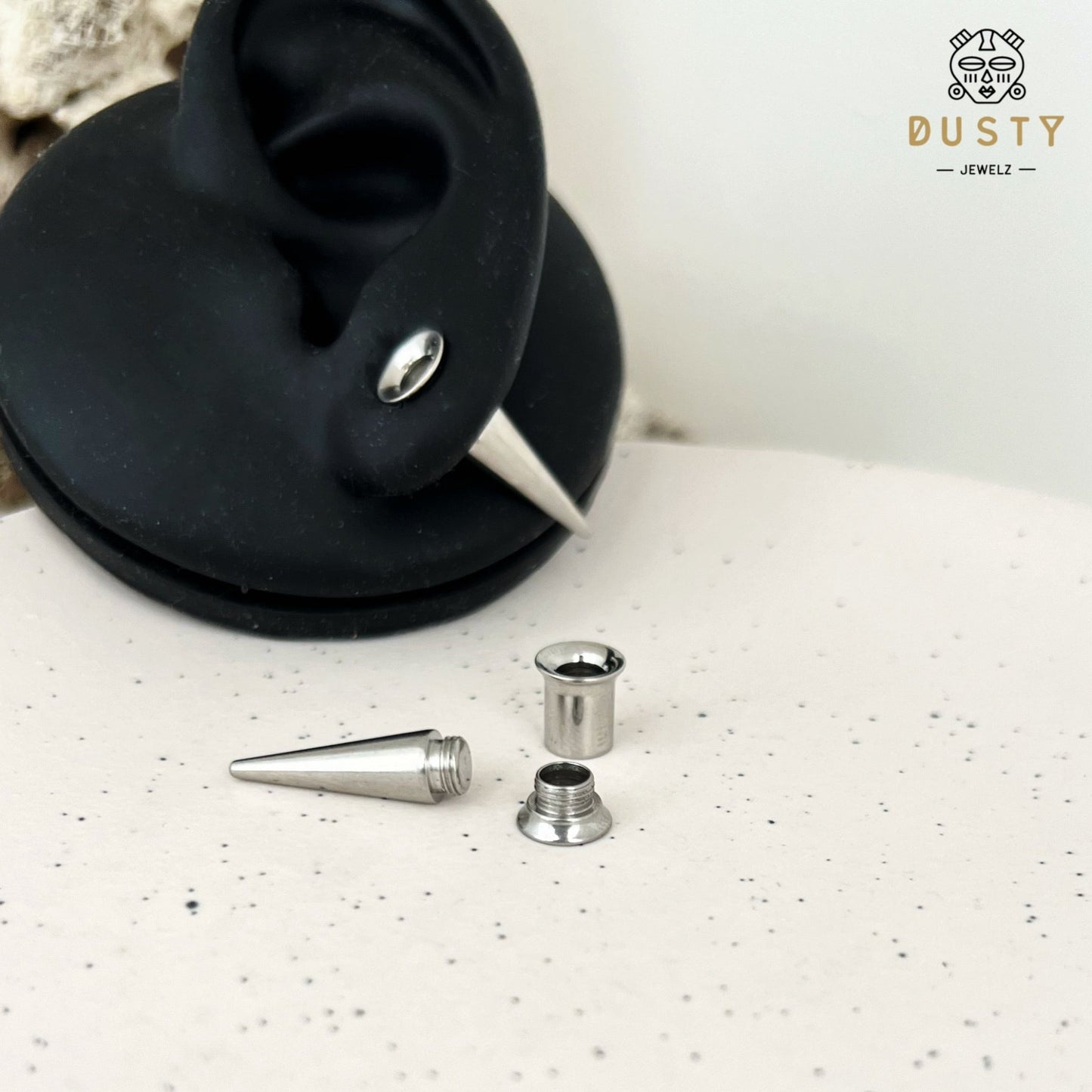 2 In 1 Taper & Tunnel Ear Stretching Set | Interchangeable Stainless Steel (6 Pieces) - DustyJewelz