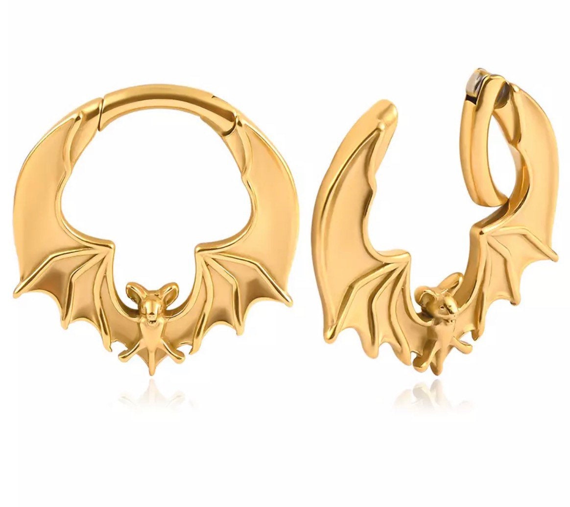 Bat Ear Weights | Hoop Lobe Hangers