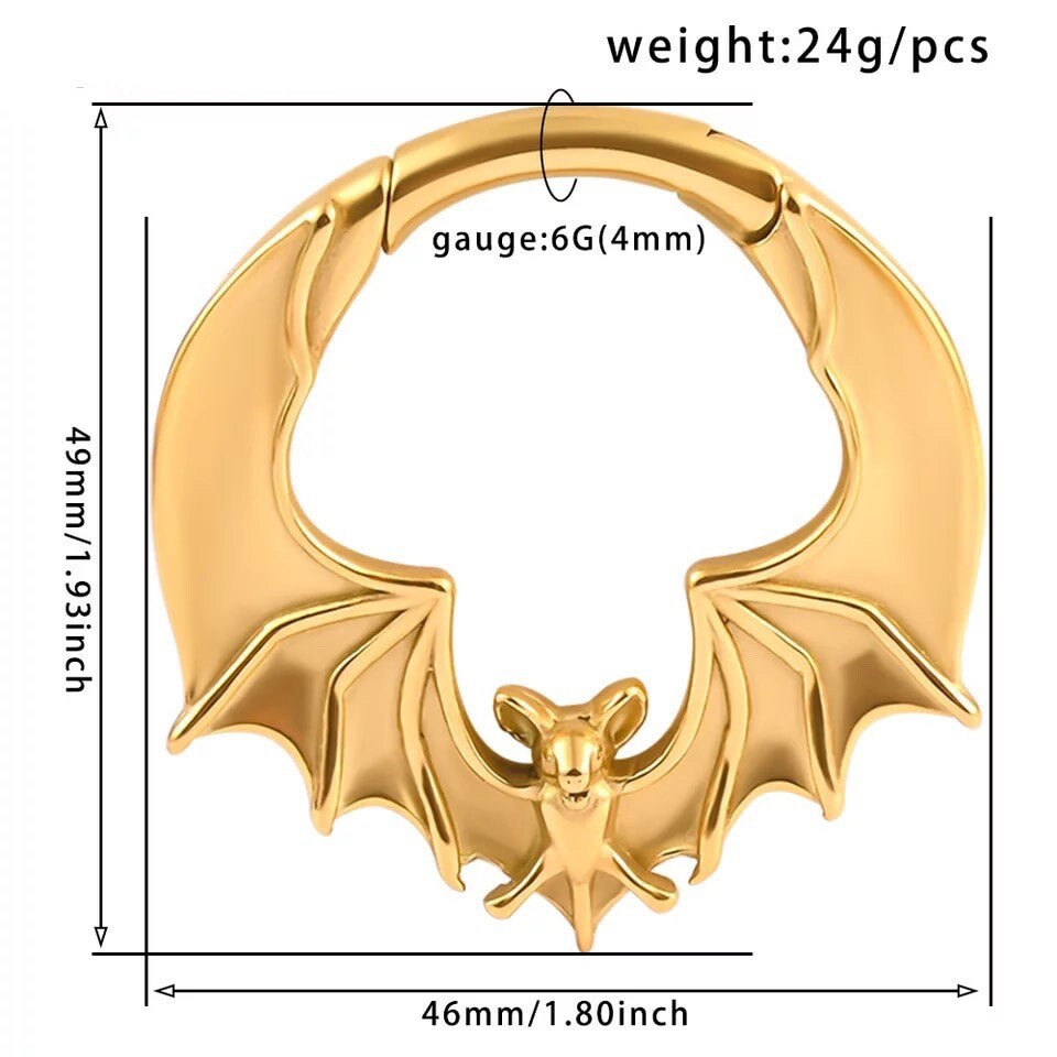 Bat Ear Weights | Hoop Lobe Hangers