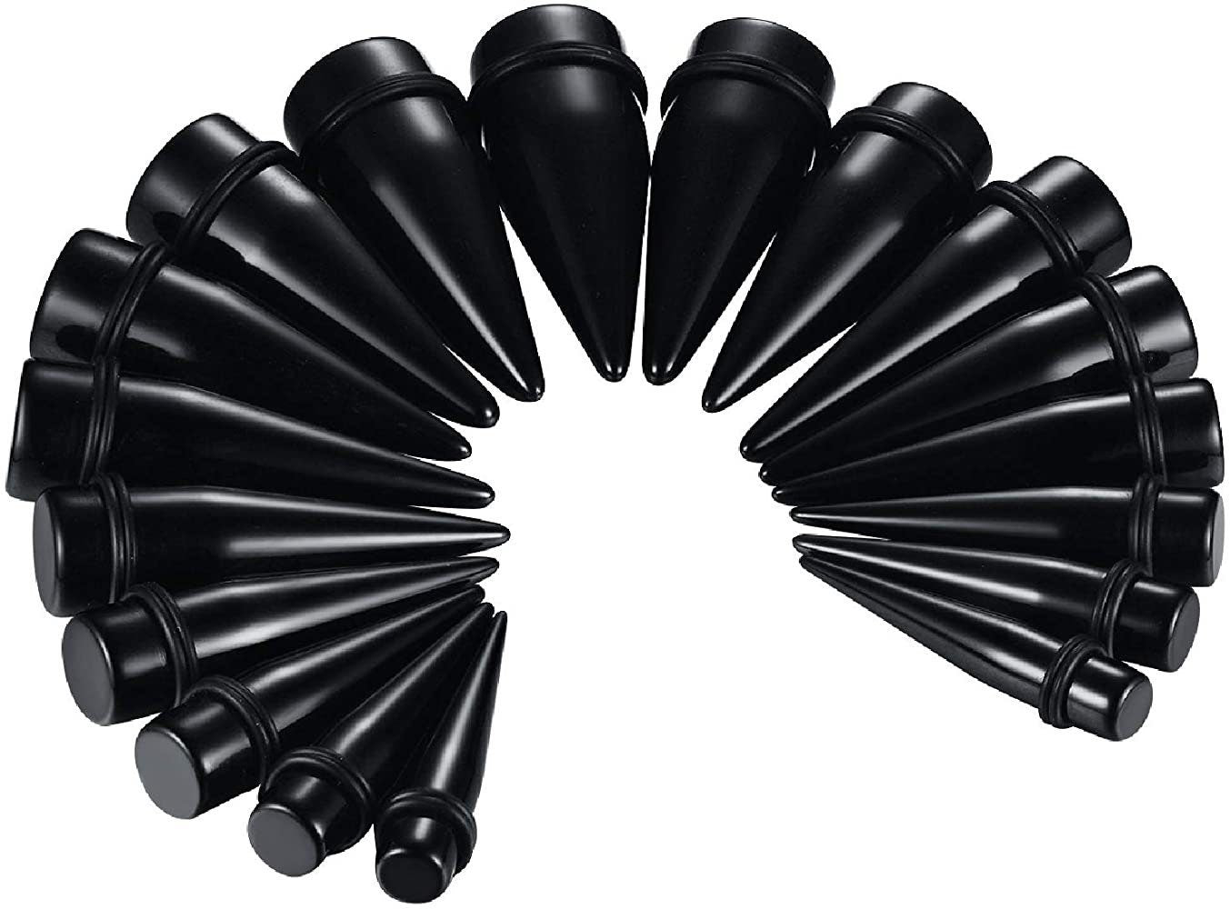 Acrylic Ear Stretching Tapers | 8g - 1” | Big Size - DustyJewelz