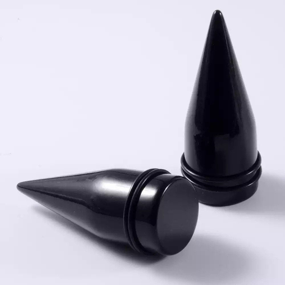 Acrylic Ear Stretching Tapers | 8g - 1” | Big Size - DustyJewelz