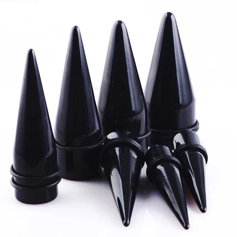 Acrylic Ear Stretching Tapers | 8g - 1” | Big Size - DustyJewelz