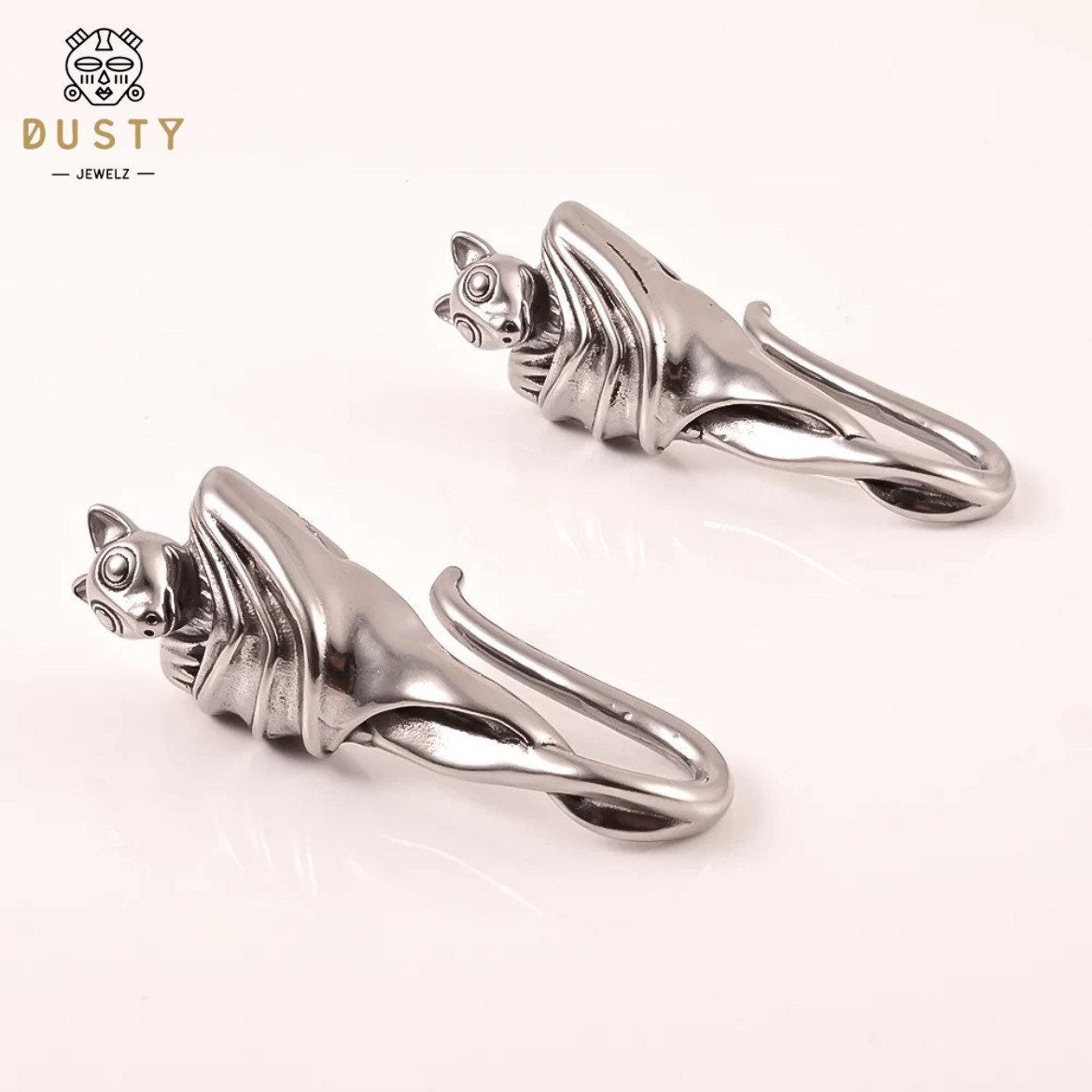 Bat Ear Weights | Lobe Hangers - DustyJewelz