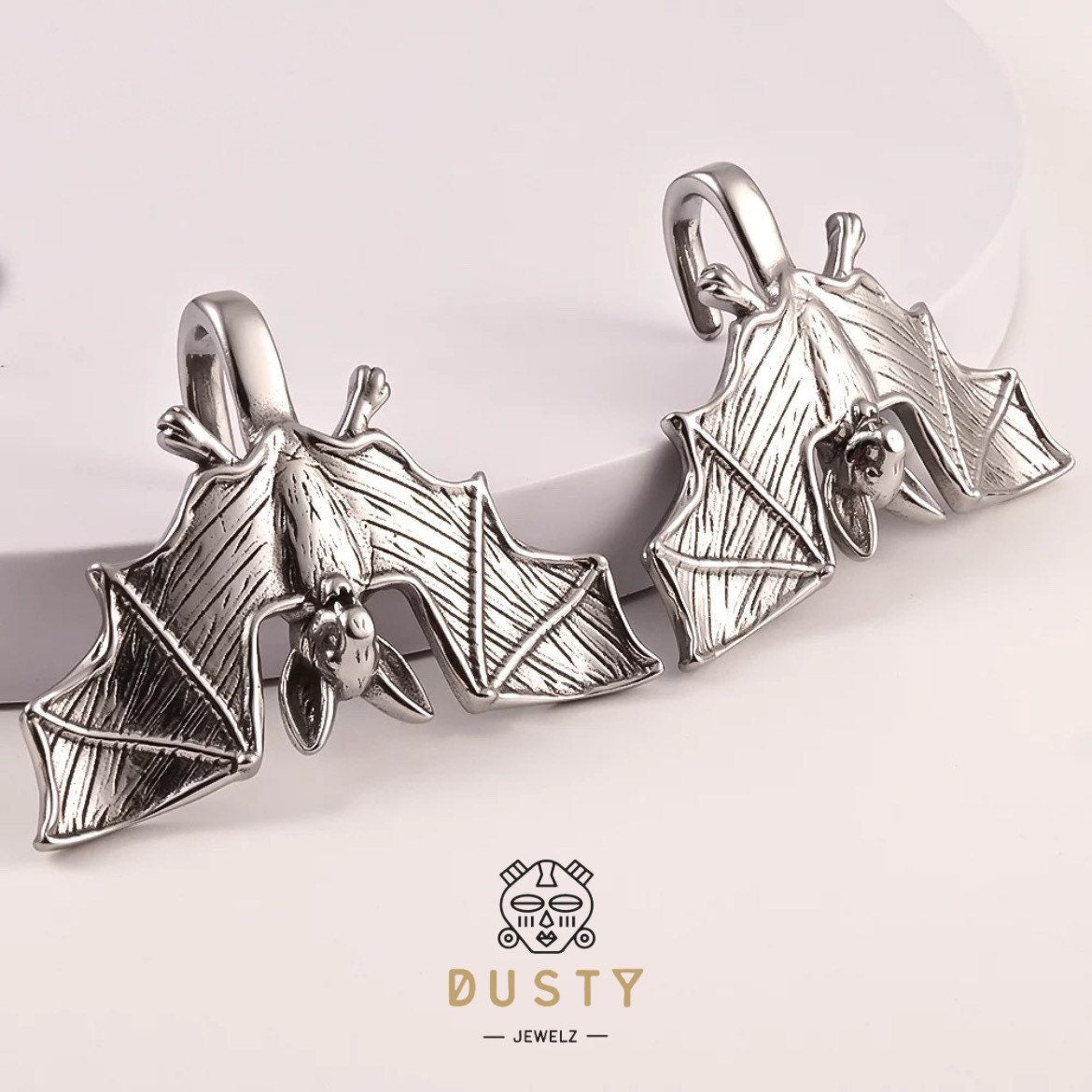 Bat Ear Weights | Lobe Hangers - DustyJewelz