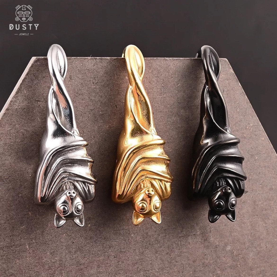 Bat Ear Weights | Lobe Hangers - DustyJewelz
