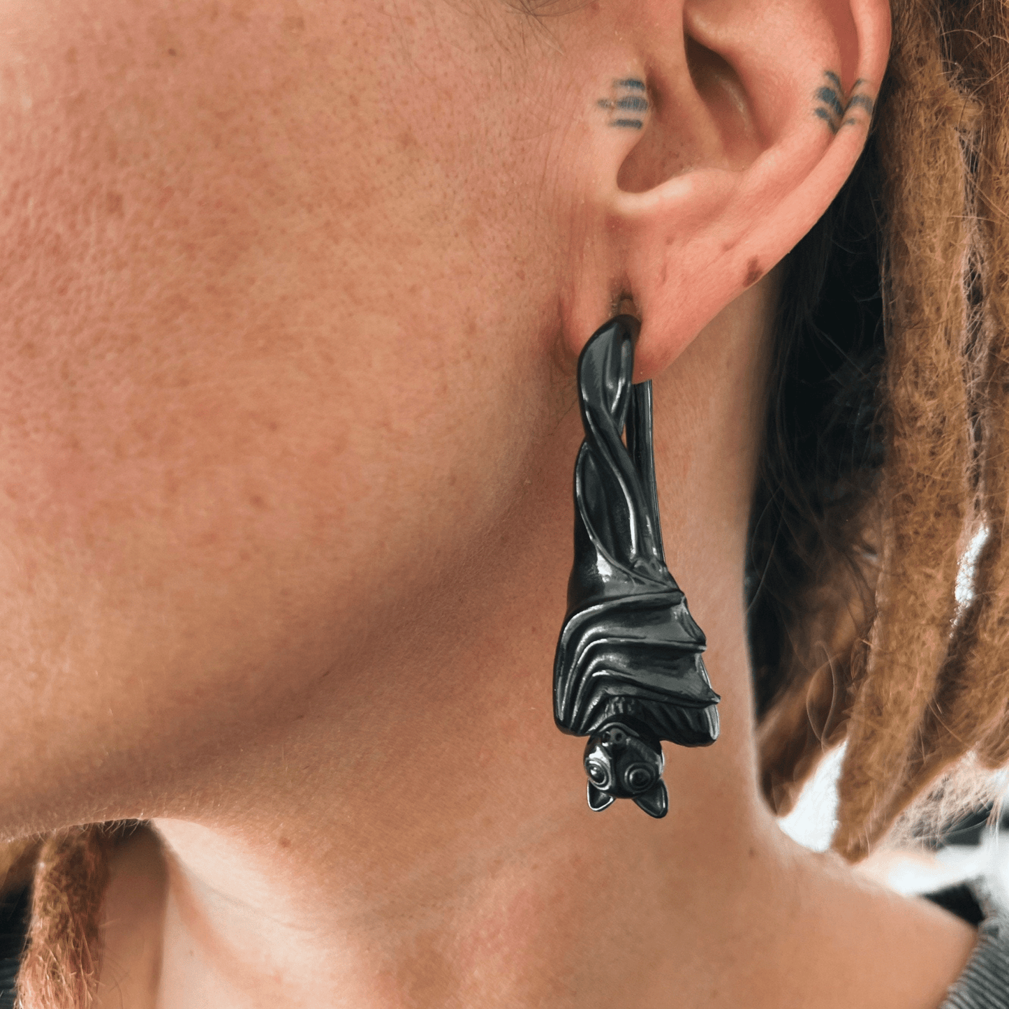 Bat Ear Weights | Lobe Hangers - DustyJewelz