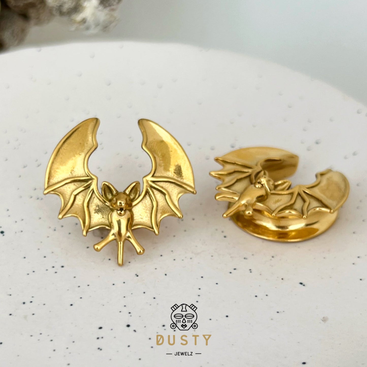 Bat Saddle Plugs | Lobe Spreaders - DustyJewelz