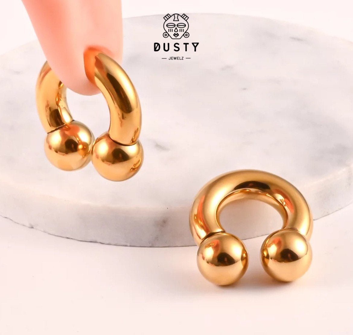 BCR Ball Closure Ring | Circular Barbell CBR - DustyJewelz