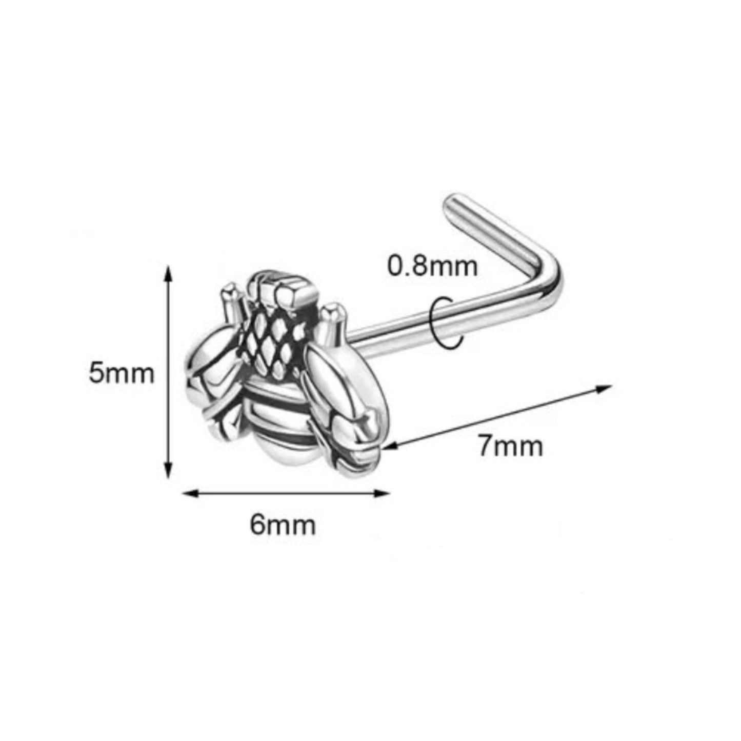 Bee Nose Stud - DustyJewelz